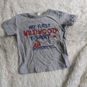 Rabbit Skins Brand Gray My First Wildwood Shirt Graphic Toddler T-Shirt 18 Month
